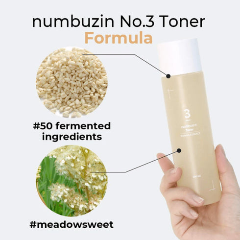 Tonifiază și iluminează-ți tenul cu Numbuzin No. 3 Super Glowing Essence Toner, o adevărată inovație în îngrijirea pielii. Cu o formulă avansată de 200 ml, acest toner nu doar că împrospătează și pregătește pielea pentru etapele următoare ale rutinei de îngrijire, dar este îmbogățit și cu esențe nutritive care conferă strălucire și vitalitate. Ideal pentru toate tipurile de ten, acest toner ajută la uniformizarea tonului pielii și la minimizarea aspectului porilor, oferind o bază perfectă